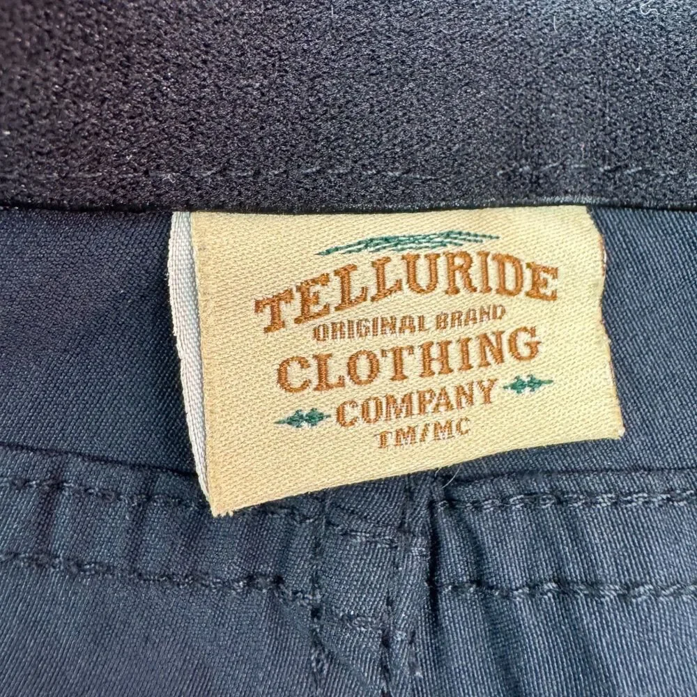 Telluride Clothing Co Men’s Pants Size 40 Black Stretch Nylon Spandex Straight